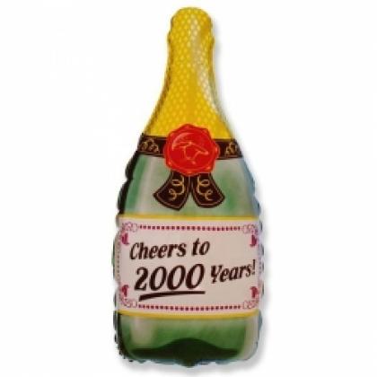 Шар с гелием фигура Бутылка шампанского