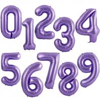 Цифры фиолетовые 