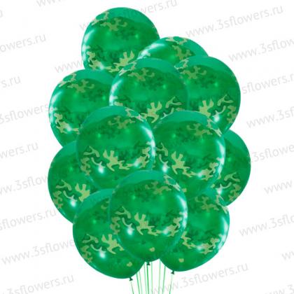 Воздушные шарики Камуфляж 